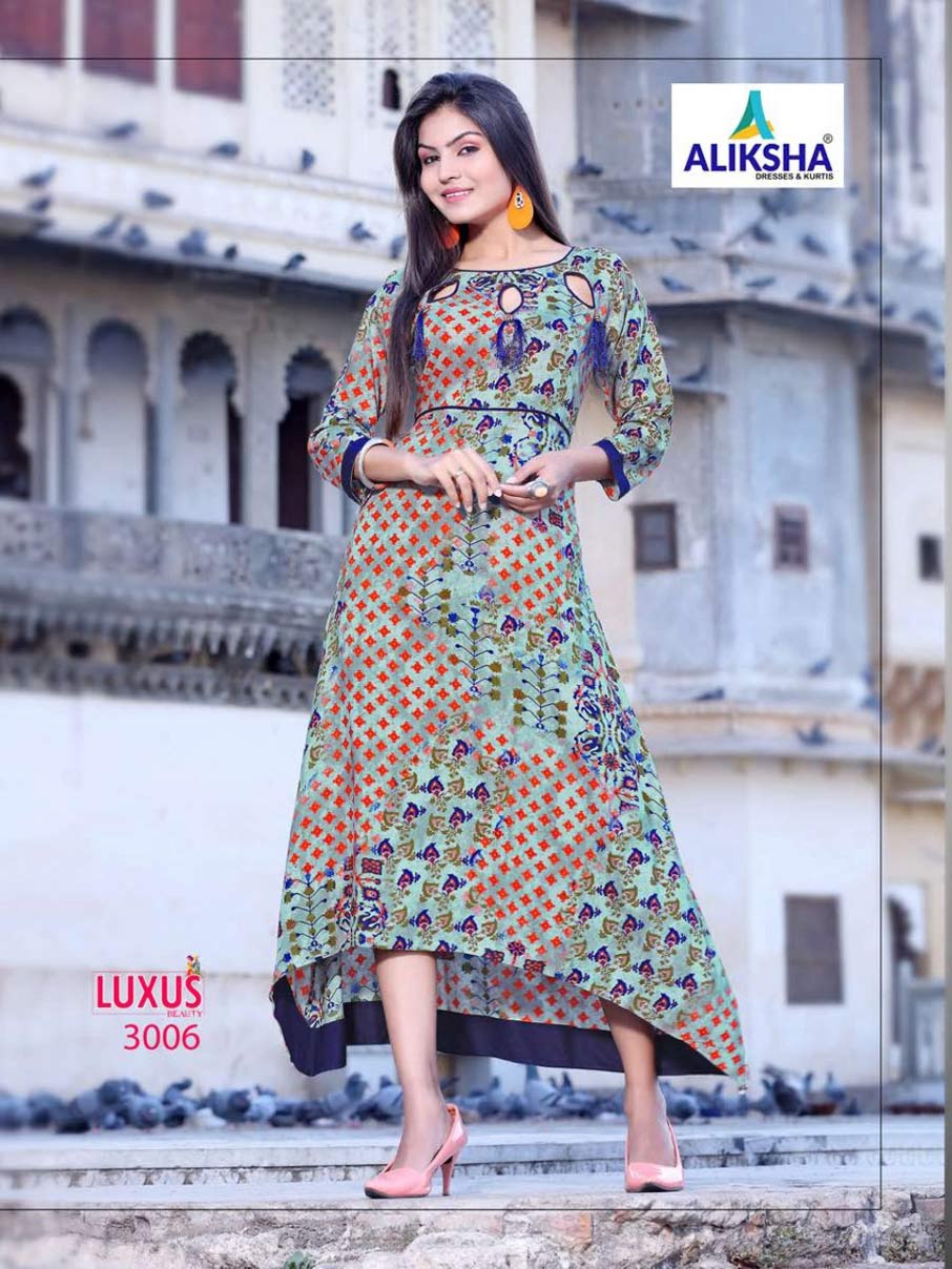 Luxus Beauty Vol-3 Aliksha Rayon Print Kurti Traders Luxus Beauty Vol-3 Aliksha Rayon Print Kurti Traders